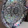 Middle Eastern Style Decorative Round Glass Serving Tray Image 8