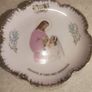 BONE CHAINA old hanging plate souvenir of first holy communion for girl STAMPED FOREIGN. Image 6