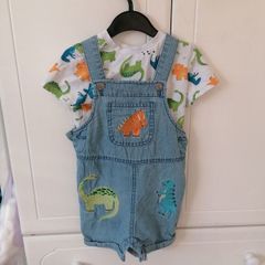 Baby Boy Dungarees Set