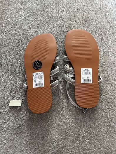 next silver sandals