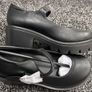 Platform black loafers size 3 Image 2