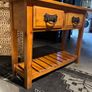 Heritage pine console table Image 5