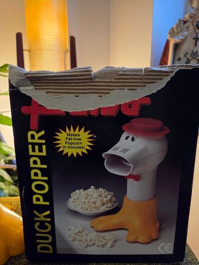 vintage popcorn machine duck prima