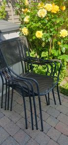Iron Garden chairs x 4