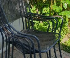 Iron Garden chairs x 4