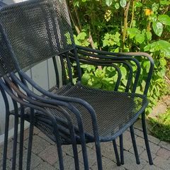 Iron Garden chairs x 4
