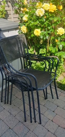 Iron Garden chairs x 4