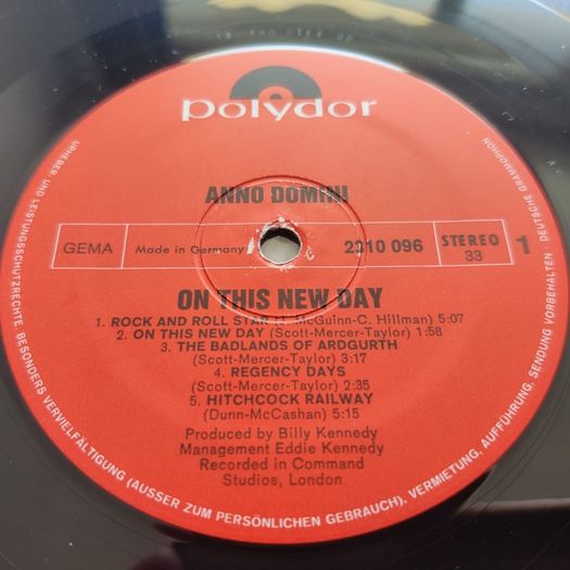 LP Vinyl Record - Anno Domini - On This New Day