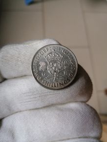 1945 UK Silver Two Shillings Coin
