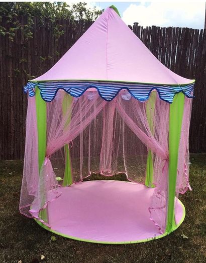 Girls Play Tent&Princess Castle Portable Playhouse, Pink Pop up tent for Kids Indoor/Outdoor Game (FREE POSTAGE)