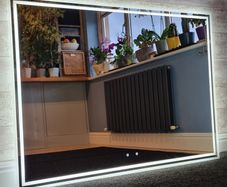 LED Bathroom Mirror 140x100cm Demister Antifog