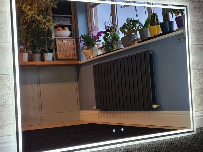 LED Bathroom Mirror 140x100cm Antifog Continous LED
