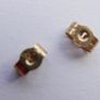Vintage 9K Yellow Gold 375 Dolphin Pierced Earrings 0.5 grams Image 10