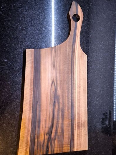 2x XL European Walnut Board 65cm - Solid One Piec