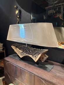Will and I clearance table lamp reclaimed wood