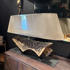Will and I clearance table lamp reclaimed wood