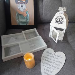 Candle holder, pictures