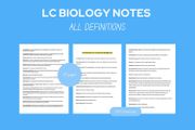 Leaving Cert Biology All Definitions