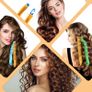 Brand New Unnosin 40 Pieces 30 cm Manual Hair Curlers Spiral Curls, DIY Hair Curlers Overnight No Heat with 2 Sets Styling Hooks, Hair Curlers Rollers Hair Styling Tools for Women Image 5