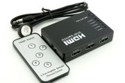 HDMI 5 Port Selector Switcher Splitter Switch Hub with Remote 1080p for HDTV PS3