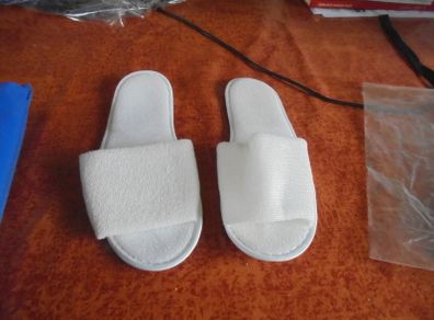 Unisex Towelling Flat Slippers/Mules for Sale
