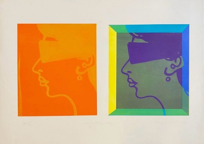 Original mid century limited edition Harvey Daniels screenprint 1966