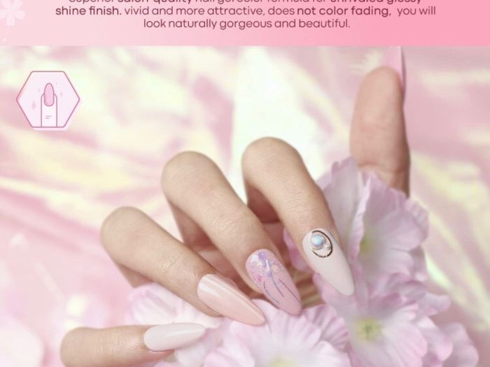 Gel Nail Polish Kit Starter with U V Lamp Portable LED Dryer Lamp, 6 Colors Soak Off Pastel Pink Gel Nail Polish Set/Gel Top & Base Coat/Essential Manicure Tools Nail Art Kit
