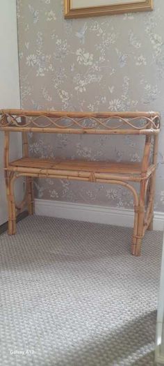 Mid Century Italian Bamboo Console table