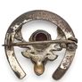 Vintage 925 Sterling Silver Ward Bros Stag & Horseshoe Brooch Image 5