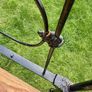Antique Edwardian four poster iron Single beds x 2 available, with mattress Image 6