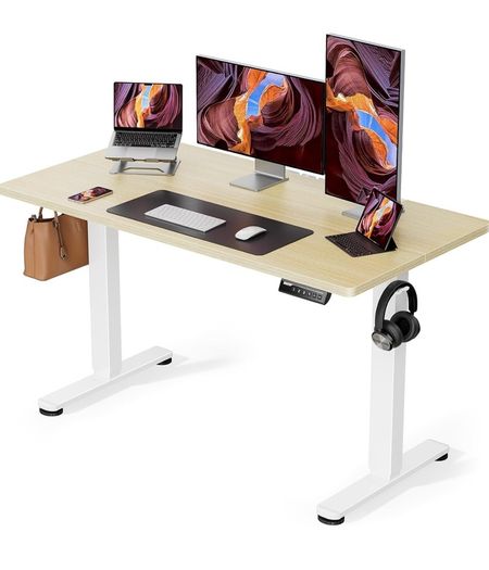 Electric Standing Desk Height Adjustable 120 x 60 cm