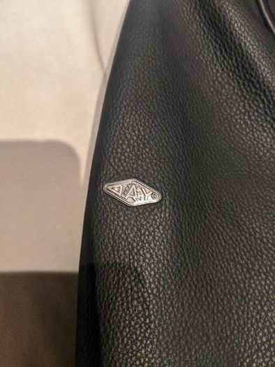 Superdry Black Aviator Flight Leather Jacket