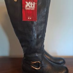 XTI Black Ladies Boots BNWT Postage Cost Included