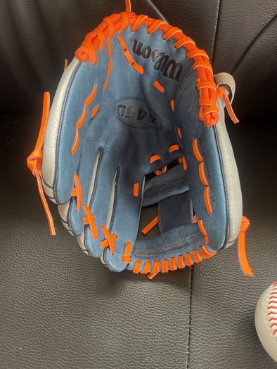 baseball gloves and ball