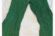 green plisse trousers
