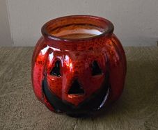 Pumpkin candle