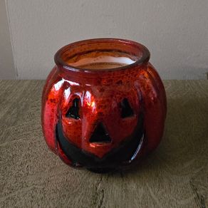 Pumpkin candle