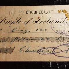 Antique cheque dated 1925