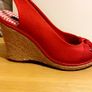 Brand new Tommy Hilfiger red wedge heel Image 3