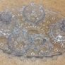 vintage glass dressing table set Image 5