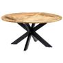 Dining Table Round 150x76 cm Solid Mango Wood Image 3