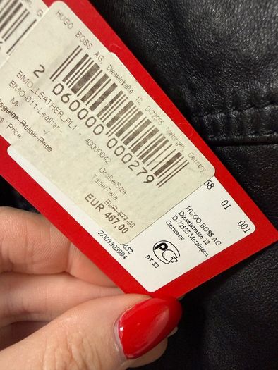 Brand new Hugo Boss leather jacket