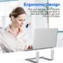 Laptop Stand for Desk, Metal Laptop Riser Holder, Removable Notebook Stand Ventilated Cooling Computer Stand Compatible with 10-15.6 Laptops Image 2