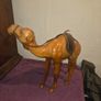 1960's Leather Wrapped Camel Statue Image 5