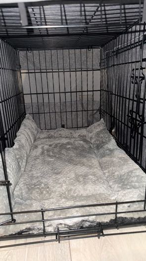 Medium Cardys Dog Crate Cage with Cover & Padded Bed. Excellent Condition