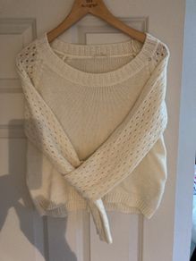 Cream wool jumper