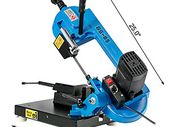 BS-85 Benchtop Portable Metal Bandsaw 1KW Band Saw for Cutting Wood Glass Fiber Plastic Woodworking Blade Speed 40-88MPM
