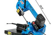 BS-85 Benchtop Portable Metal Bandsaw 1KW Band Saw for Cutting Wood Glass Fiber Plastic Woodworking Blade Speed 40-88MPM