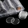 0545 60 Pieces 40mm Coin Capsules Case Holder Storage Image 3