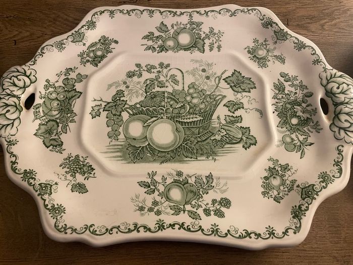 Three old serving platters
